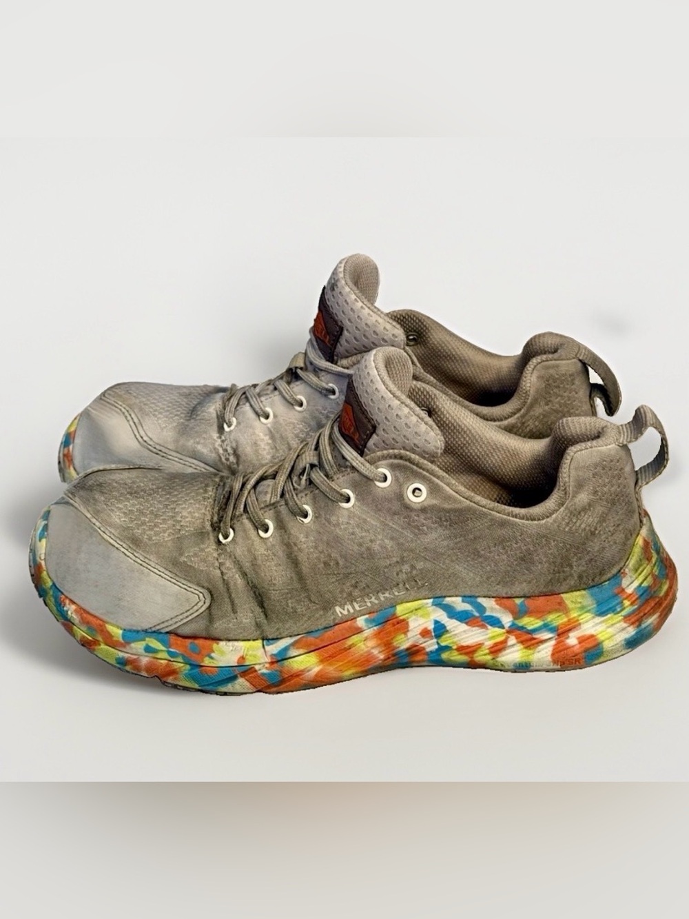 Merrell Moab Flight CF Lunar Women’s 8 Shoes Gray Multicolor Oil Resistant